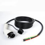 7kW Amercian Standard EV Charging Cable Plug 32A White Cord ,Type1 Single Gun