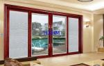 Australian Style wood color Aluminium Horizontal Sliding Windows Optional 27mm