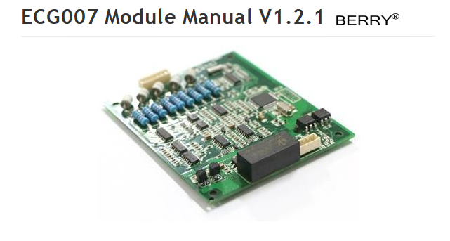 ECG007 Temperature Connector Heart Rate Resp Rate ECG Spo2 Module Manual