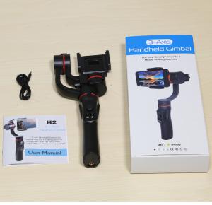 Wholesale Lightweight Black Handheld Smartphone Gimbal Wide Range 320 Degree Panning from china suppliers