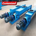 Transport Sediment Carbon Steel Painting Shaft Screw Auger Conveyor for