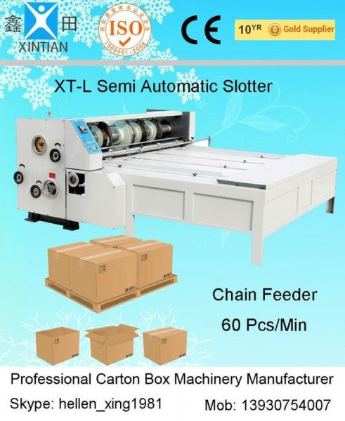 Quality Industrial Die Cutter Printing Slotting Machine Lead Edge Of Paper Feeding for sale