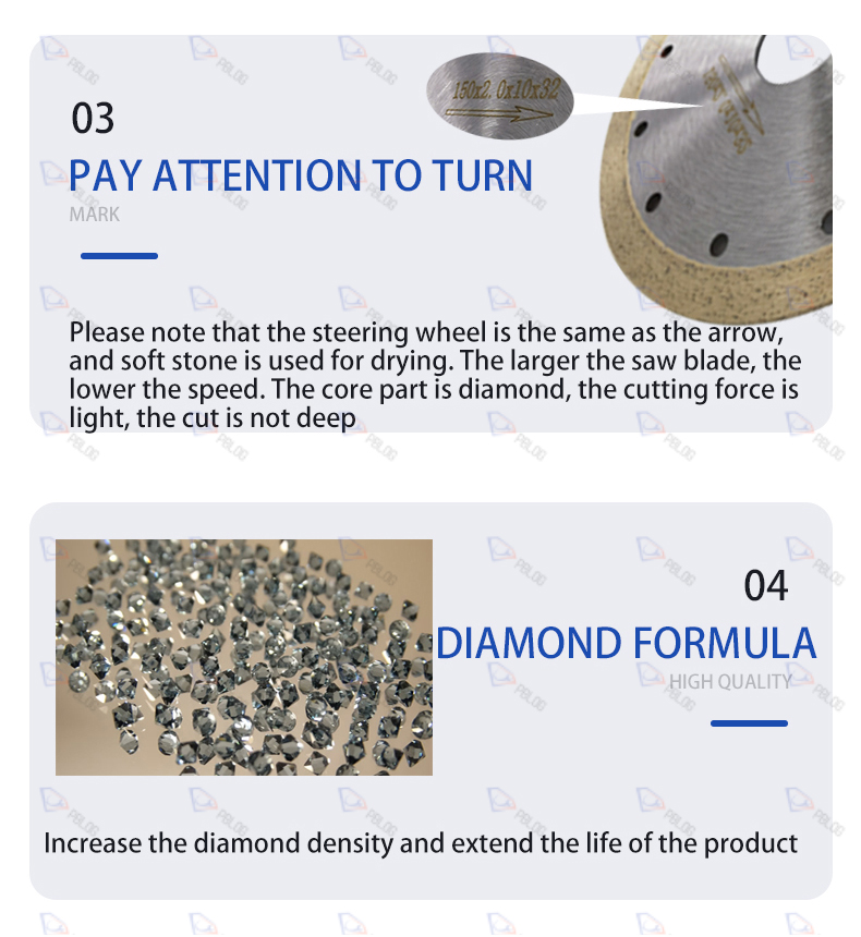 Sharp hard glass Diamond raw material cutting blade Ceramic metal cutting disc