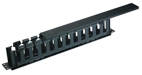 19 Inch 1u Network Cable Management Rack Mount Thickening AMP Type With Metal