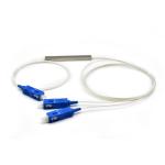 SC UPC Connector Steel Tube FTTH 1x2 Fiber Optic PLC Splitter