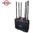 Rechargeable Battery Mobile Phone Signal Jammer 300W Working For Dangerous