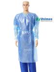 Waterproof AAMI PB70 level 2 CPE Isolation Gown personal care