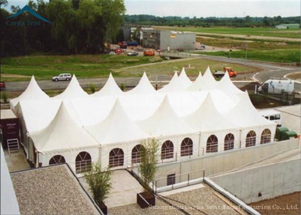 White Outdoor Party Pagoda Tents PVC Roof Canopy Wedding Tent Water Proof 6m *