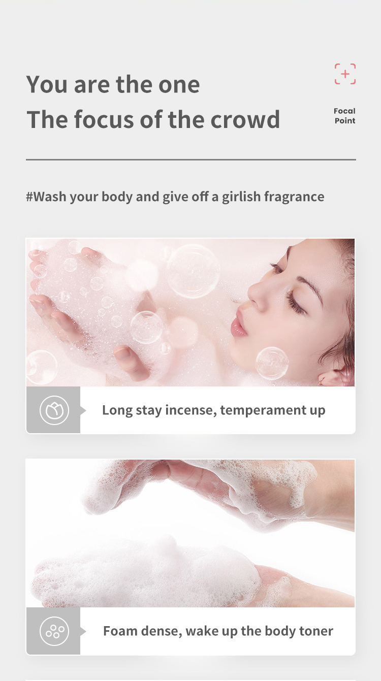 Exfoliating Natural Shower Gel with Shea Butter Salicylic Acid Body Natural Shower