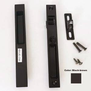 Wholesale Anti Corrosion Aluminium Sliding Window Lock 90G Double Side Black Brown Modern Door Lock from china suppliers