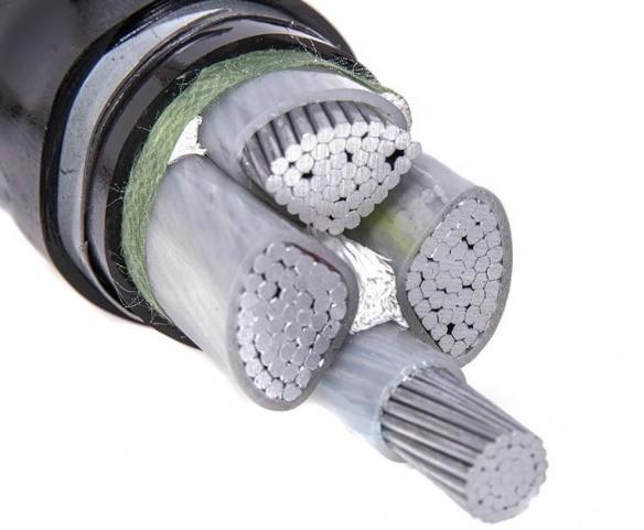 PVC Jacketed Aluminum Conductor Core Power Cable for Smooth Underground
