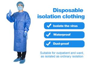 Wholesale Waterproof Clinic Disposable Sterile Isolation Gown from china suppliers