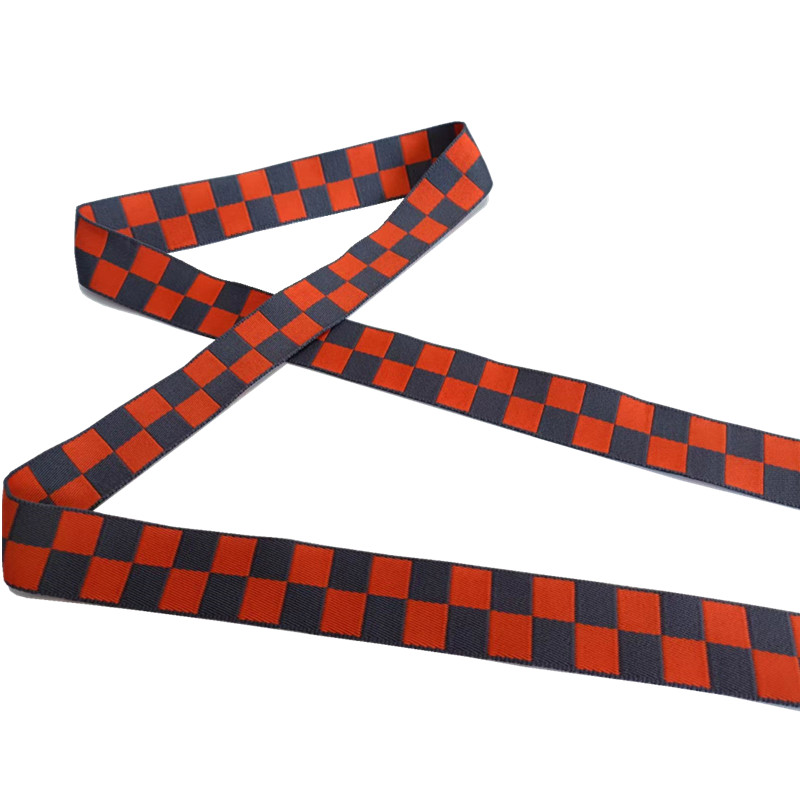 Double Sided Recycled Polyester Webbing 30mm Jacquard Sofa Elastic Webbing