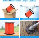 1.8mm 2.5mm 2.7mm 3.0mm 3.5mm Nylon Trimmer Line Round Square Brush Cutter Line