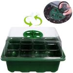 Multi Functional Indoor Garden Nursery Box Plastic Seedling Trays / 6 Cell