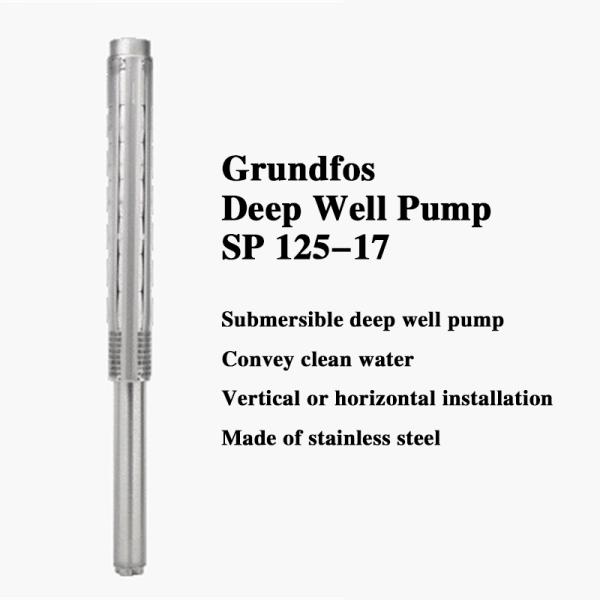 6 Inch Anti Sand Stainless Steel Submersible Borehole Deep Well Water Pump