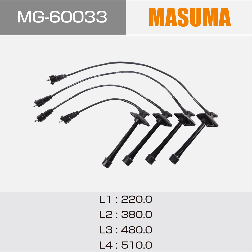 Ignition Rods Spark Plug Cable 90919-22386 90919-22400 for Toyota Caldina 2000-2008
