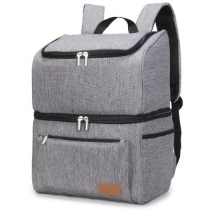 Wholesale 18L 34 Can Beer Cooler Backpack , Double Decker Insulated Backpack Lunch Box from china suppliers