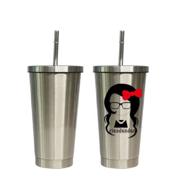 500ml And 750ml Sublimation Double Wall Coffee Mug Stainless Steel Sublimation Tumblers With Lid And Straw Sublimation Blanks Tumbler