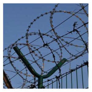 Wholesale 4 Mm Razor Blade Wire Fence Powder Coated Corrosion Resistant Anti Climb from china suppliers