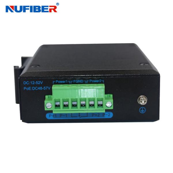 IP40 Protection 100M Unmanaged Industrial Switch With SM Duplex SC 20km 1310nm