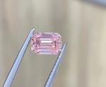 Unmounted CVD Polished Loose Diamonds Stone Pink Emerald 0.65CT