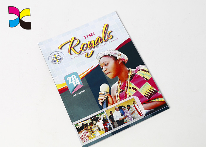 CMYK Custom Magazine Publishing A4 Laminated Coated Paper For Product Display
