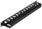 Horizontal 1U 19" Rack Mount Cable Manager