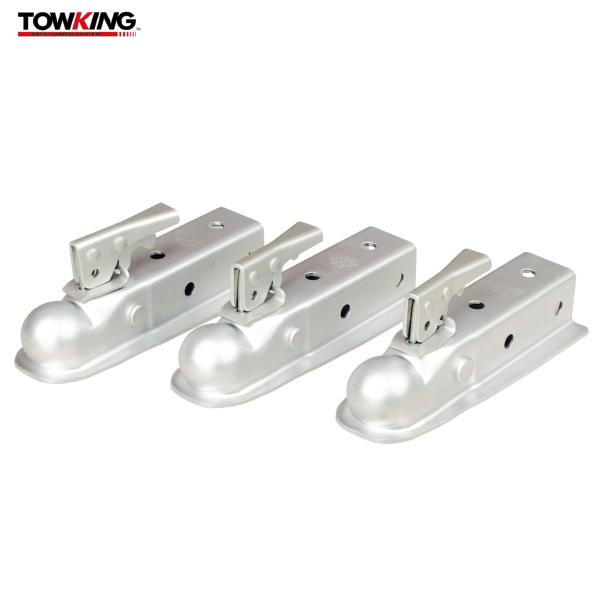 Straight Tongue Trailer Coupler For 1-7/8" Hitch Ball 2" Channel 2000 Lbs