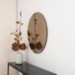 3-6mm Thickness Magnifying Silver Glass Mirror for Bathroom Dressing Elegant