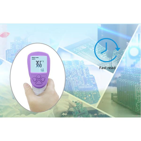 ABS Material Handheld Infrared Thermometer Non Contact Luminous Display Function