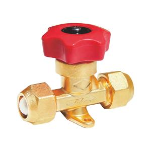 Wholesale Forged Brass AC Spare Parts Flare Type Welding Refrigeration Hand Valve For R22 from china suppliers