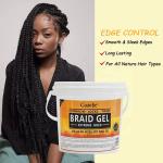 Big Size No Residue Braid Locking Gel Strong Maximum Hold Gel Wax Hair Care for