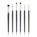 Custom Logo PBT Hair Cream Eyeshadow Brush Kit 6PCS Soft Bristles