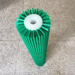 Industrial Green Nylon Roller Cleaning Cylinder Brush For Vegetable Cleaning