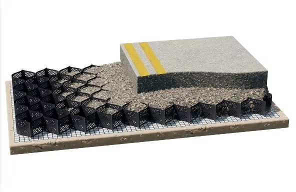 Green Black Color Textured Perforated Surface 3D Honeycomb HDPE Geocell Erosion Control Slopes Retaining Walls