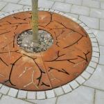 Pre weathered Corten Steel Landscape Round Tree Grates OEM ODM