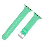 38 40 42 44mm Silicone Rubber Watch Strap Band For Apple Watch 7 6 5 4 3 2 1