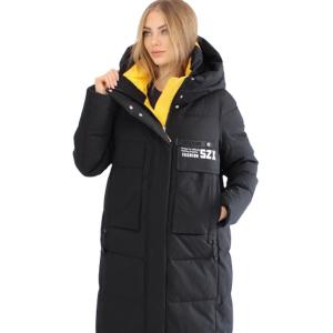 Wholesale FODARLLOY high-quality women's drawstring solid color zipper leather warm cotton-padded jacket for women from china suppliers