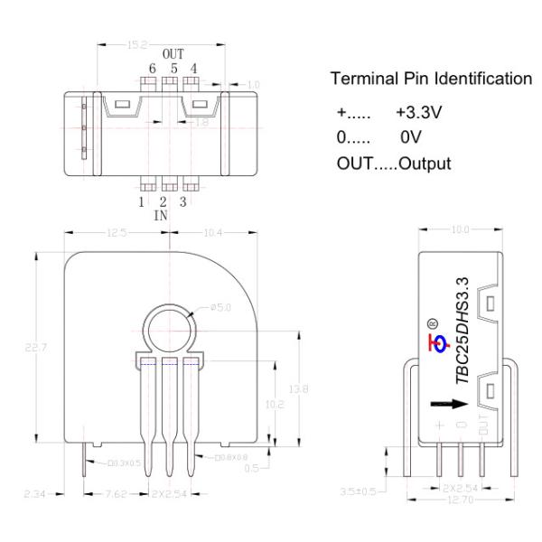 Hall Current Transducer Closed Loop Hall Effect Current Sensor AC DC