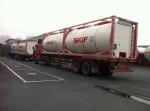 Liquid Chemical Tank Container Transport Light Tare Weight ISO 20ft