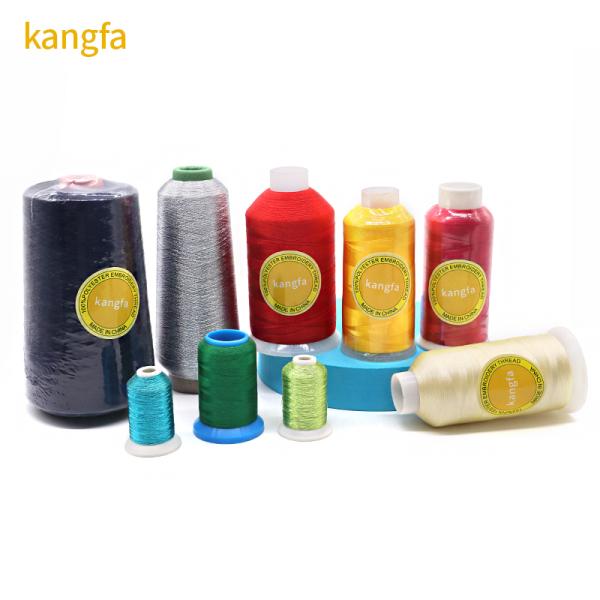 140G 5000M/cone 100% Polyester 120d 2 Embroidery Thread for Clothing Embroidery Needs