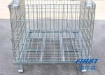 Workshop Transportation Movable 6.4mm Steel Q235 Metal Storage Cage
