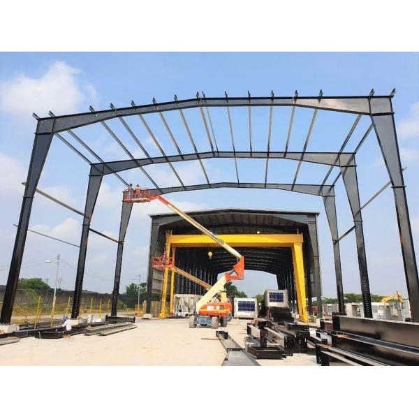 Prefabricated Portal Framed H Section Column Steel Structure Earthquake Resistance