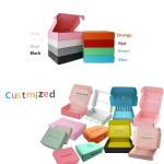 Custom Logo Folding Cardboard Cartons Shipping Mailer Box for Pink Apparel