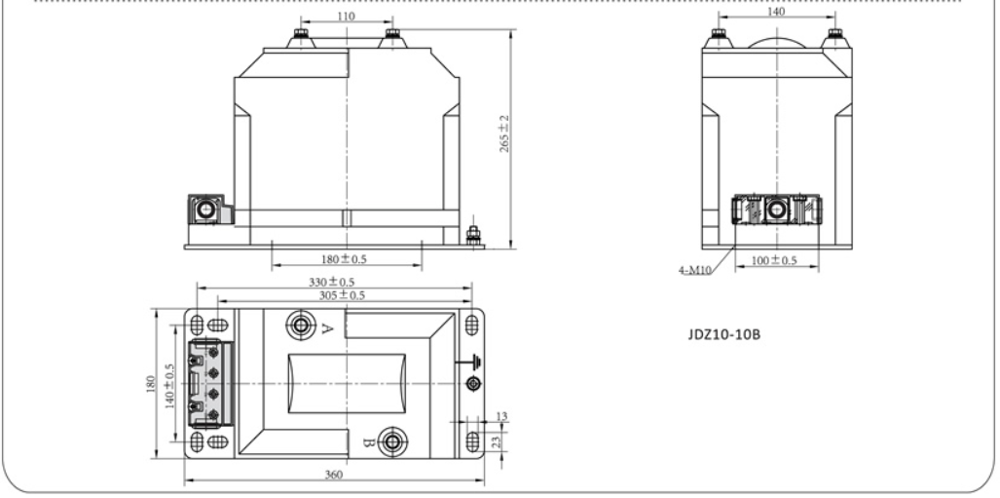 11KV Single phase hermetically full expoxy-resin casted insulation voltage transformer