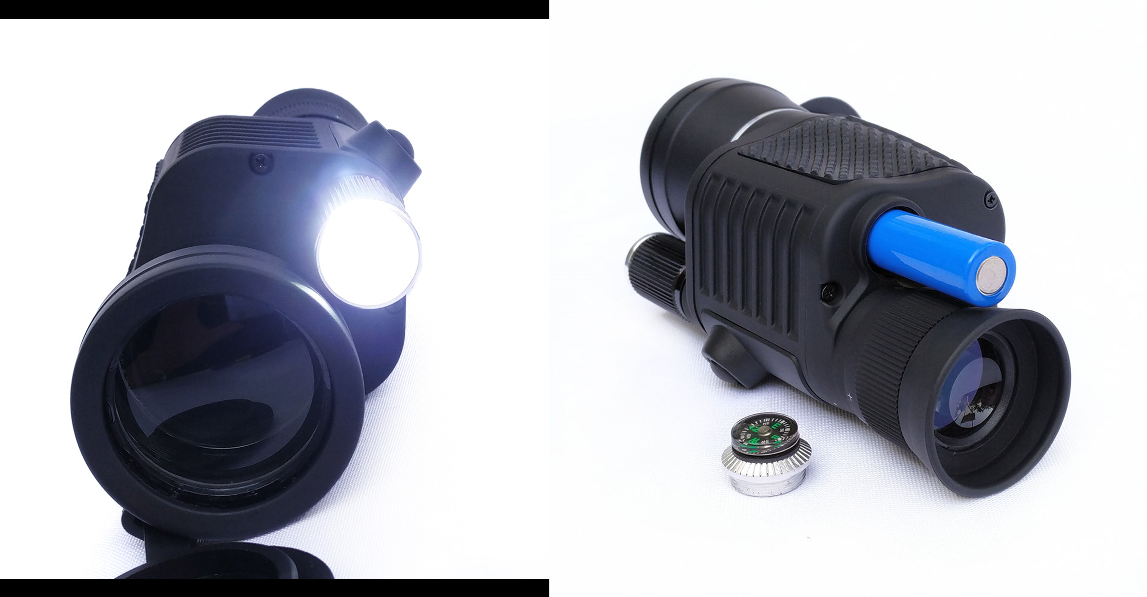 FMC High Powered Monocular Scope 12x40 Light Compass For Travel