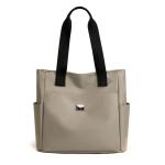 Custom printed tote bag 420d black purple nylon water resistant zipper hobo