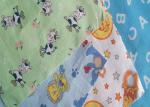 Dyed Printed Cotton Flannel Cloth , Children Clothing Fabric Widely Use