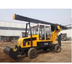 11m 88kw Wheeled 180 Degree Rotary Drilling Machine With Excavator